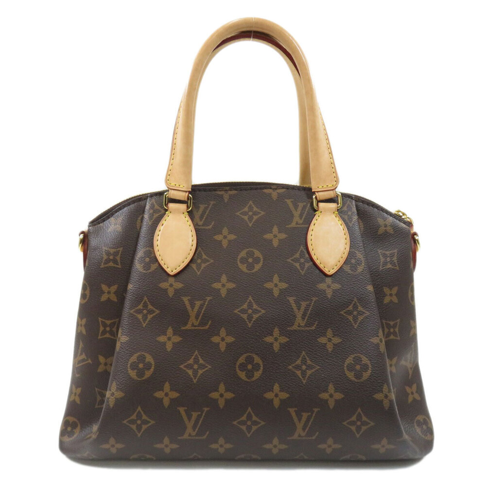 Louis Vuitton Monogram Handbag Canvas Rivoli Brown